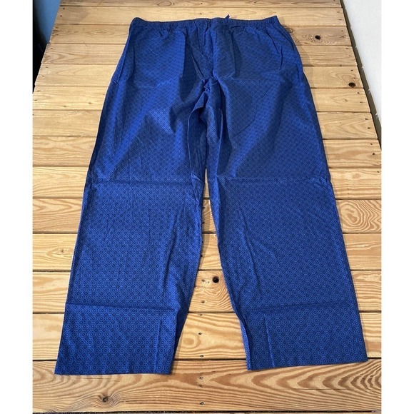 NWT Club Room Patterned Pajama Pants Size XXL Women’s Blue MSRP $30 - Picture 2 of 10